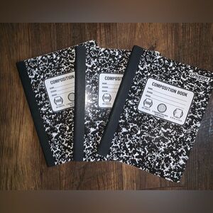 Black and White Composition Notebooks